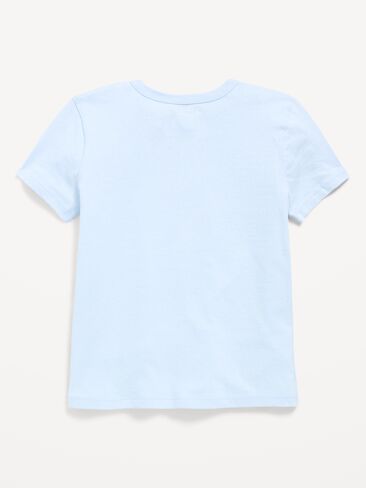 Old Navy Short-Sleeve Graphic T-Shirt for Girls - Powder Blue in Kuwait