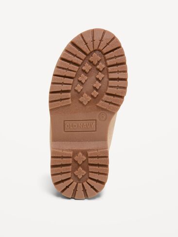 Old Navy Faux-Suede Derby Boots for Toddler - Taupe in Kuwait