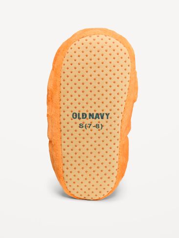 Old Navy Velour Pumpkin Slippers for Toddler - Enlightened Orange in Kuwait