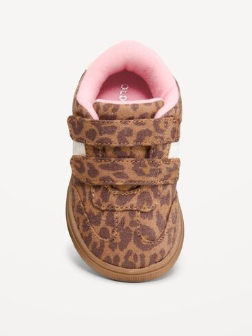 Old Navy Double Secure-Strap Faux-Suede Sneakers for Toddler Girls - Leopard in Kuwait