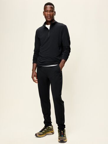Old Navy Recharge Knit Quarter-Zip Pullover - Black in Kuwait
