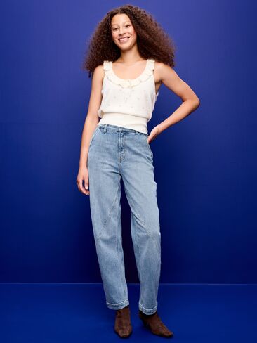 Old Navy High-Waisted Baggy Barrel Jeans - Vintage Surf in Kuwait