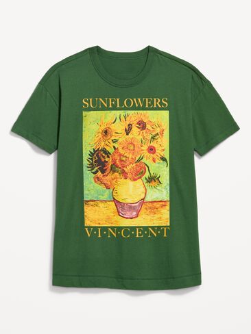 Old Navy Vincent Van Gogh Oversized Tunic T-Shirt - Pine Grove in Kuwait