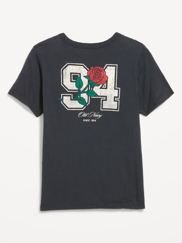 Old Navy EveryWear Crew-Neck Logo-Graphic T-Shirt - In the Navy in Kuwait