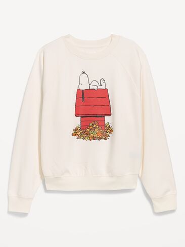 Old Navy Peanuts™ Oversized Raglan Sweatshirt - Sea Salt in Kuwait