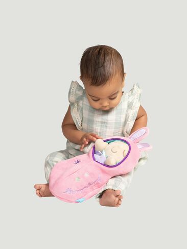 Old Navy Manhattan Toy Snuggle Pod Hunny Bunny Peach Baby Doll - Multi in Kuwait