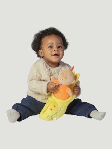 Old Navy Manhattan Toy Snuggle Pod Hunny Bunny Beige Baby Doll - Multi in Kuwait