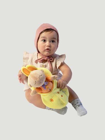 Old Navy Manhattan Toy Snuggle Pod Hunny Bunny Beige Baby Doll - Multi in Kuwait
