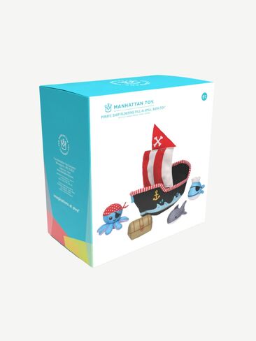 Old Navy Manhattan Toy Neoprene Pirate Ship Bath Toy - Multi in Kuwait