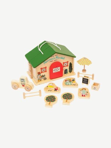 Old Navy Manhattan Toy Farmers Market Day Wooden Playset - Multi in Kuwait