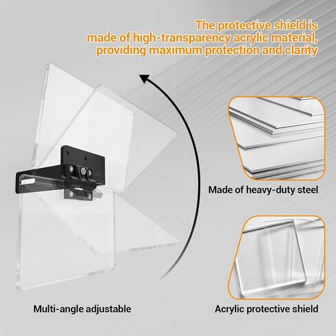 Universal Bench Grinder Shields - Sold as Pair | Eye Shield Mounting Assembly for 8-inch Baldor Bench Grinder (Black) in Kuwait