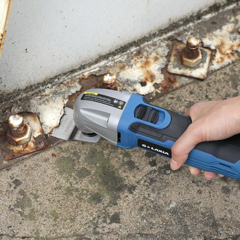 Oscillating Tool, 1.5A Oscillating Multi Tool with with 3° Oscillation Angle, 12 Piece Accessories Scraping, Grinding, Sanding, Cutting | 3° Oscillation Angle, 22000 OPM, Soft Rubber Grip, Compact Design, Versatile Power Tool for Home Improvement, Woodwor in Kuwait