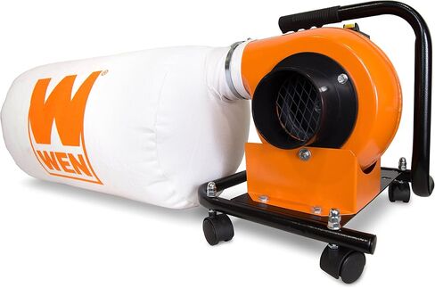 WEN Woodworking Dust Collector, 5.7-Amp Motor with 12-Gallon Bag, Mobile Base, and Optional Wall Mount (DC3401) in Kuwait