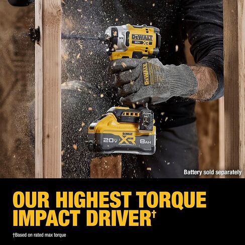 DEWALT 20V MAX XR 1/4 Inch Cordless Impact Driver, Bare Tool Only (DCF860B) in Kuwait
