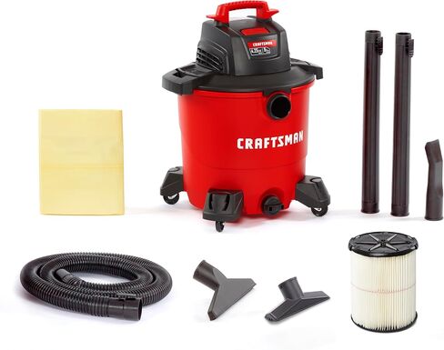 CRAFTSMAN CMXEVBE17590 9 Gallon 4.25 Peak HP Wet Dry Shop Vacuum | General Purpose Wet and Dry Vac with Filter, Dust Bag, Hose and Attachments for Home, Garage and Automotive Cleaning in Saudi Arabia