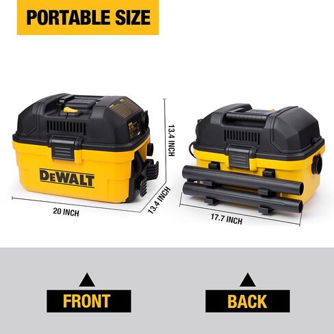DEWALT DXV04T 4 Gallon 5 Peak HP Portable Corded Wet/Dry Shop Vacuum in Kuwait