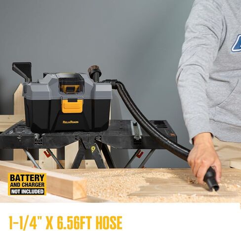 20V Cordless Vacuum Cleaner-Wet/Dry Shop Vac,2.6 Gallon Capacity,Compatible with DeWALT Batteries (Bare Tool - No Battery & No Charger),Ideal for Cleaning Car,Home Spaces,and Workshops RCSV-20 in Kuwait