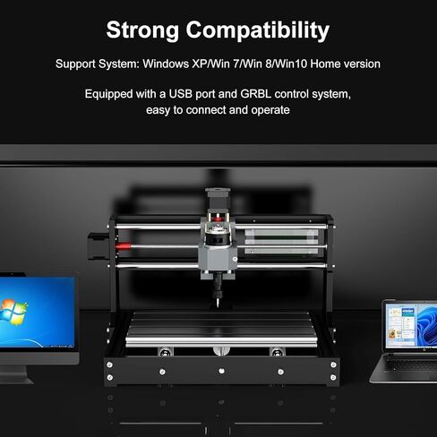 TTC3018 CNC Router Machine 3-Axis Engraving Machine | Metal Engraver GRBL Control with Built-in WiFi, 775 Spindle Motor, Engraver Desktop CNC for Wood, Acrylic, Plastic, Aluminum in Kuwait