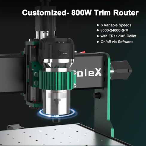آلة جهاز التوجيه CNC 3060-Evo Max ، أدلة خطية من الفولاذ المزدوجة من محور XYZ مع 800 واط ، مثالية لقطع الألومنيوم ، النحاس ، الفولاذ المقاوم للصدأ ، الخشب ، الأكريليك ، MDF ، البلاستيك in Kuwait