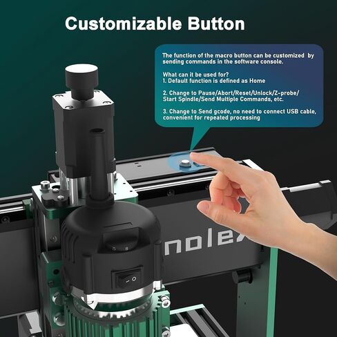 آلة جهاز التوجيه CNC 3060-Evo Max ، أدلة خطية من الفولاذ المزدوجة من محور XYZ مع 800 واط ، مثالية لقطع الألومنيوم ، النحاس ، الفولاذ المقاوم للصدأ ، الخشب ، الأكريليك ، MDF ، البلاستيك in Kuwait