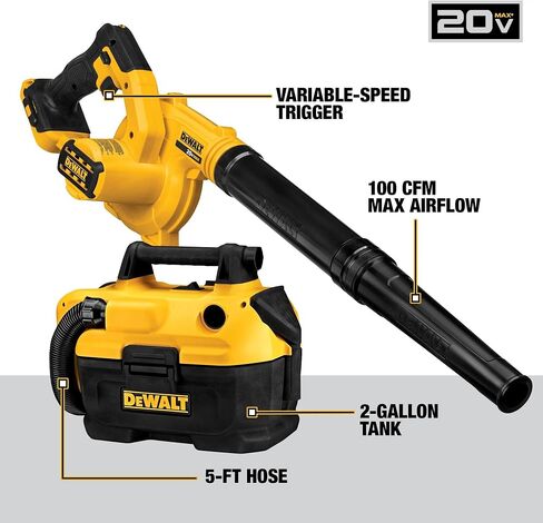 DEWALT 20V MAX Power Tool Combo Kit, 10 Tool Cordless Power Tool Set, 2 Batteries, Charger and 2 Bags Included, Dewalt Brushless Combo Kit (DCK1021D2) in Kuwait