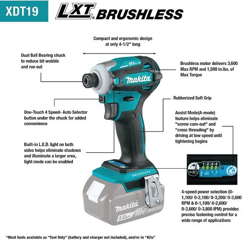 Makita XT288T 18V LXT® Lithium-Ion Brushless Cordless 2-Pc. Combo Kit (5.0Ah) in Kuwait
