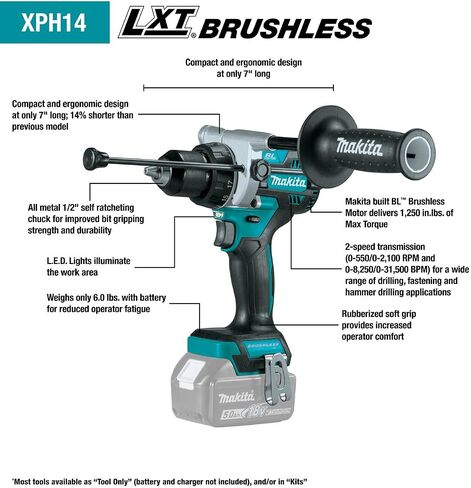 Makita XT288T 18V LXT® Lithium-Ion Brushless Cordless 2-Pc. Combo Kit (5.0Ah) in Saudi Arabia