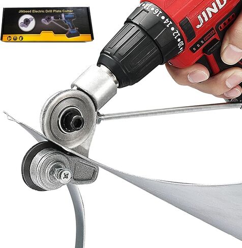 Metal Nibbler Drill Attachment - Electric Drill Shears Attachment Cutter Nibbler, Sheet Metal Cutter Tool Adapter, Specifically Designed for Cutting Flat Metal Sheets of 21 Gauge and Below in Kuwait