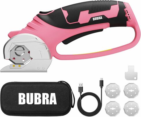 Cordless Electric Scissors for Cardboard Cutter with 4 SK5 Blades | 4V Electric Box Cutter, 1/3" Cutting Capacity, 2000mAh Battery, Power Cutter for Fabric Carpet Leather - Blue in Saudi Arabia