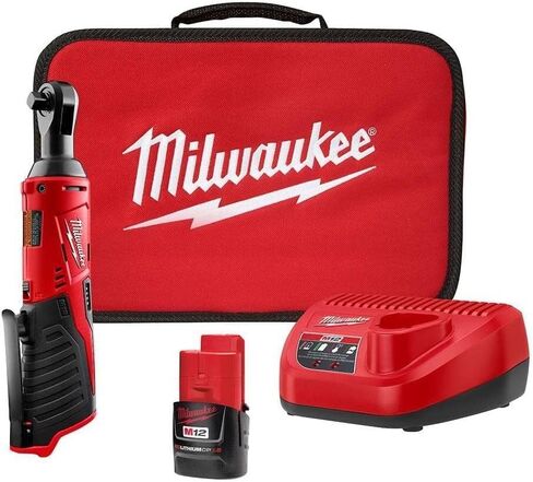 Milwaukee 2457-21 3/8-in Cordless M12 Lithium-Ion Ratchet Kit in Saudi Arabia