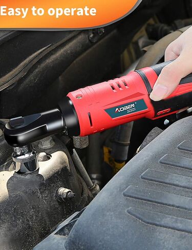 AOBEN Cordless Electric Ratchet Wrench Set, 3/8" 12V Power Ratchet Tool Kit With 2 Packs 2000mAh Lithium-Ion Battery And Charger in Saudi Arabia