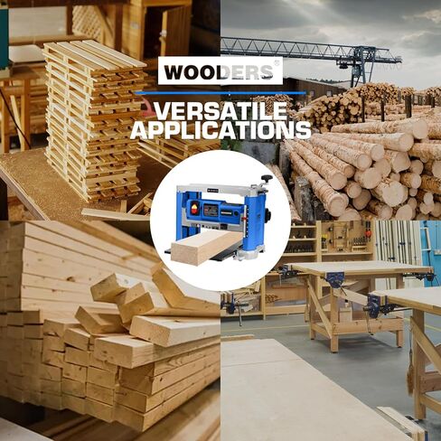 13-Inch Benchtop Thickness Planer, 15A Wood Planer with 4 HSS Blades, 2000W All Copper Motor, Overload Protection for Woodworking in Kuwait