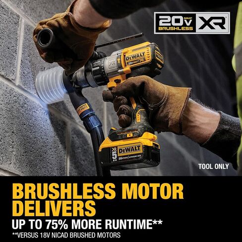 DEWALT 20V MAX XR Cordless Hammer Drill Driver Brushless, Heavy Duty 1/2", 3-Speed, Tool Only (DCD996B) in Kuwait
