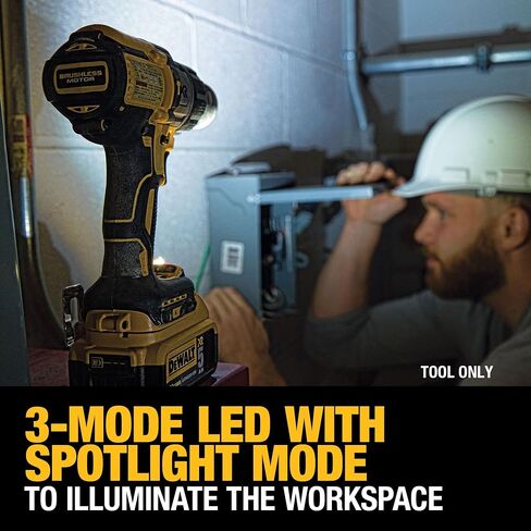 DEWALT 20V MAX XR Cordless Hammer Drill Driver Brushless, Heavy Duty 1/2", 3-Speed, Tool Only (DCD996B) in Kuwait