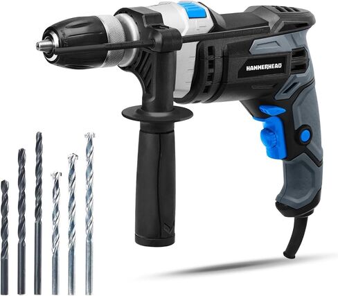 Hammerhead 7.5-Amp 1/2 Inch Variable Speed Hammer Drill with 6pcs Bit - HAHD075 in Kuwait