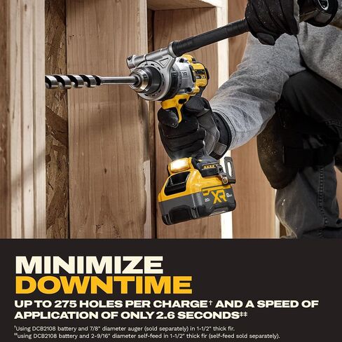 DEWALT 20V MAX XR 1/2 Inch Brushless Cordless Hammer Drill Kit with 8AH Battery and Charger, 3 Speed (DCD1007WW1) in Kuwait