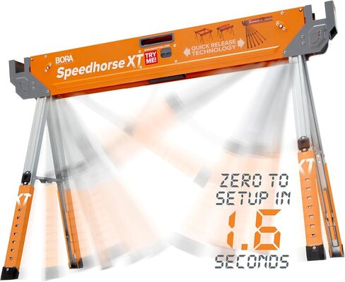 BORA Speedhorse XT Saw Horses 2 Pack Adjustable Folding Heavy Duty Sawhorse in Kuwait