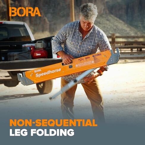 BORA Speedhorse XT Saw Horses 2 Pack Adjustable Folding Heavy Duty Sawhorse in Kuwait