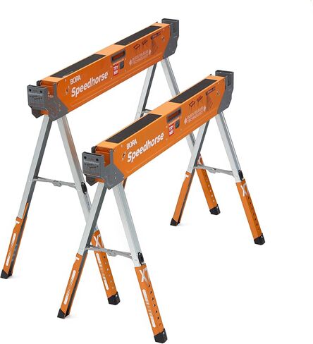 BORA Speedhorse XT Saw Horses 2 Pack Adjustable Folding Heavy Duty Sawhorse in Kuwait