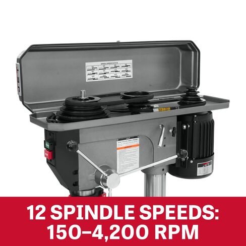 JET 20-Inch Floor Drill Press, 12 Speed, 1-1/2 HP, 115/230V 1Ph (JDP-20MF) in Kuwait