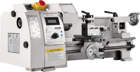 VEVOR Mini Metal Lathe, 8"x14", Mini Lathe Machine 2250 PRM Variable Speed Change, Precision Mini Lathe 650W Metal Working Lathe, Milling Machine for Various Types of Turning in Kuwait