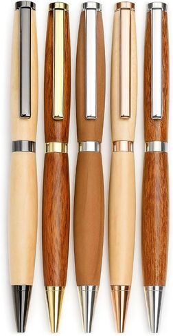 Slimline Pen Kit for Wood Turning || 10 Pack with Multiple Finishes || 7mm Twist Pen Kit in Kuwait