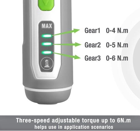 WORKPRO 4V Electric Screwdriver, Rechargeable Cordless Screwdriver Set with 35 Bits, Extension Rod, USB Charging Cable in Carrying Case, LED Light, White Gray in Kuwait