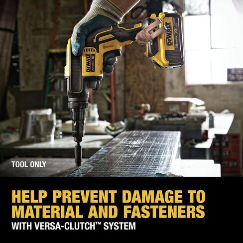 DEWALT 20V MAX XR Screw Gun, Versa-Clutch, Adjustable Torque, Tool Only (DCF622B) | Brushless Motor Up to 2, 000 Rpm, 1/4 Hex Quick-Change Chuck, LED, Belt Hook in Kuwait