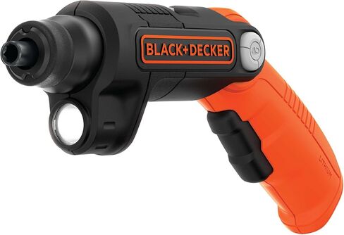 BLACK+DECKER Cordless Screwdriver with LED Light 4V MAX, Electric Screwdriver with 2 Pcs Bit Set (BDCSFL20C) in Kuwait