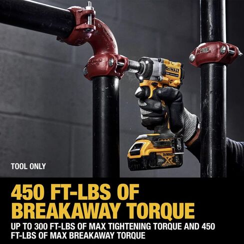 DEWALT ATOMIC 20V MAX* 1/2 in. Cordless Impact Wrench with Hog Ring Anvil (Tool Only) (DCF921B) in Kuwait