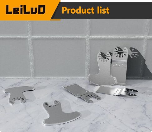 LEILUO 6Pcs Diamond Oscillating Multi Tool Blades Kit for Grout Removal Fit DeWalt Milwaukee Makita Ryobi and More in Kuwait