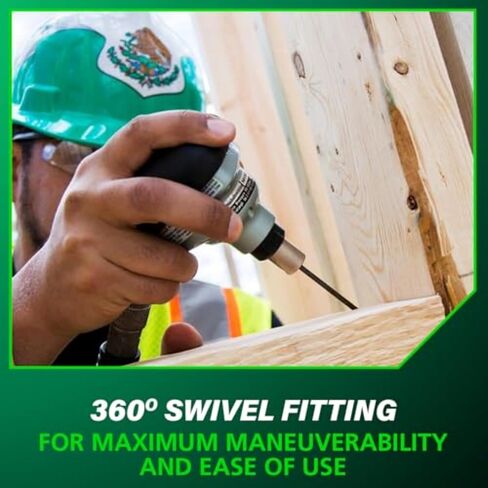 Metabo HPT Palm Nailer, Magnetic Nose 360° Swivel, Joist Hangers, NH90AB | Pneumatic Power Nailers for Connectors, 2-1/2 to 3-1/2 in. Bulk Fasteners, 360-Degree Rotation Air Fitting in Kuwait