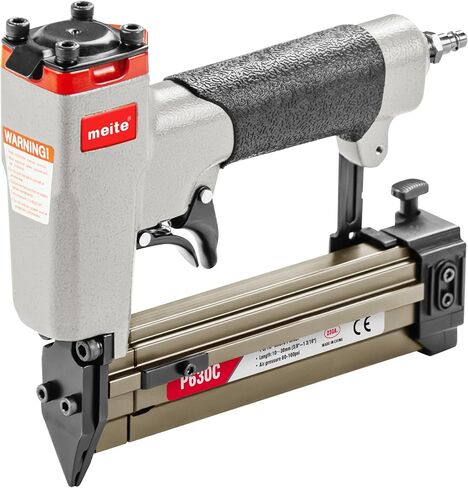 meite P630C Pin Nailer, Pneumatic Micro 23 Gauge Pin Nailer Gun, Accept 3/8-Inch to 1-3/16-Inch 23Ga Pin Nails, Ideal for Cabinets, Paneling, Crafts, Picture Frames in Kuwait