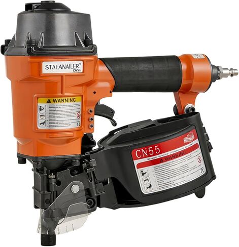 Update CN55 Siding Nailer for 1-Inch up to 2-1/4-Inch Nails | 15 Degree Coil Nail Gun with Bump Firing for Fast Nailing Speed, Coil Nail Gun for Pallets, Siding, Crating, Fencing, Decking in Kuwait